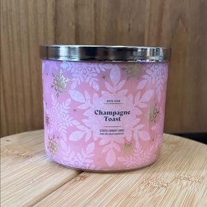 Champagne Toast Candle - white barn